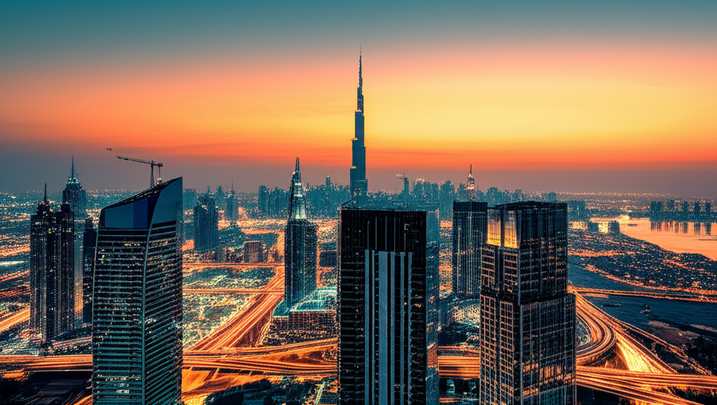 Dubai, United Arab Emirates skyline